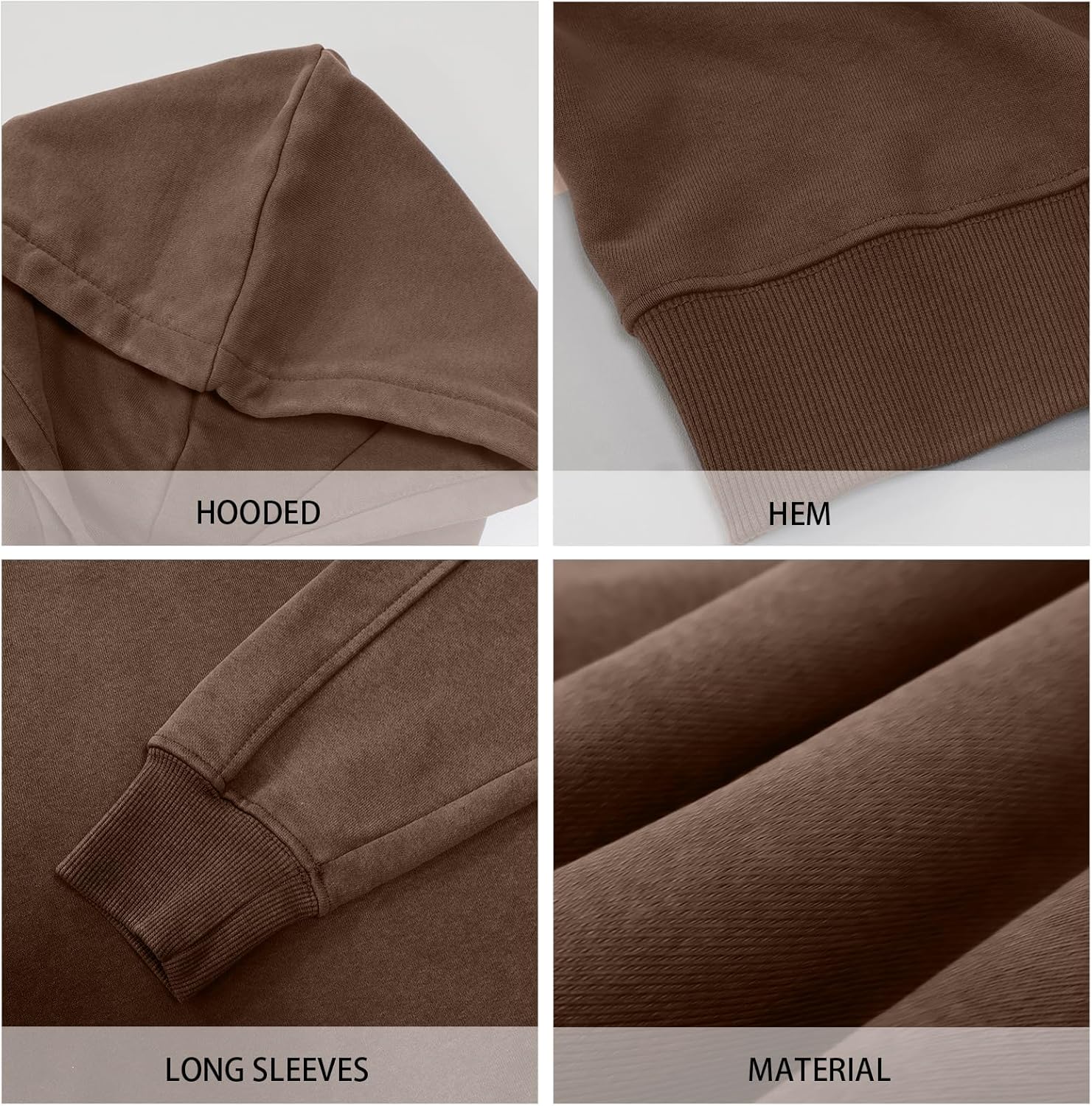 BINTEHGS Plain Vintage Acid Wash Crop Top Hoodie for Women Oversized Cropped Workout Hoodies Solid Gym Hooded Sweatshirts - Image 7