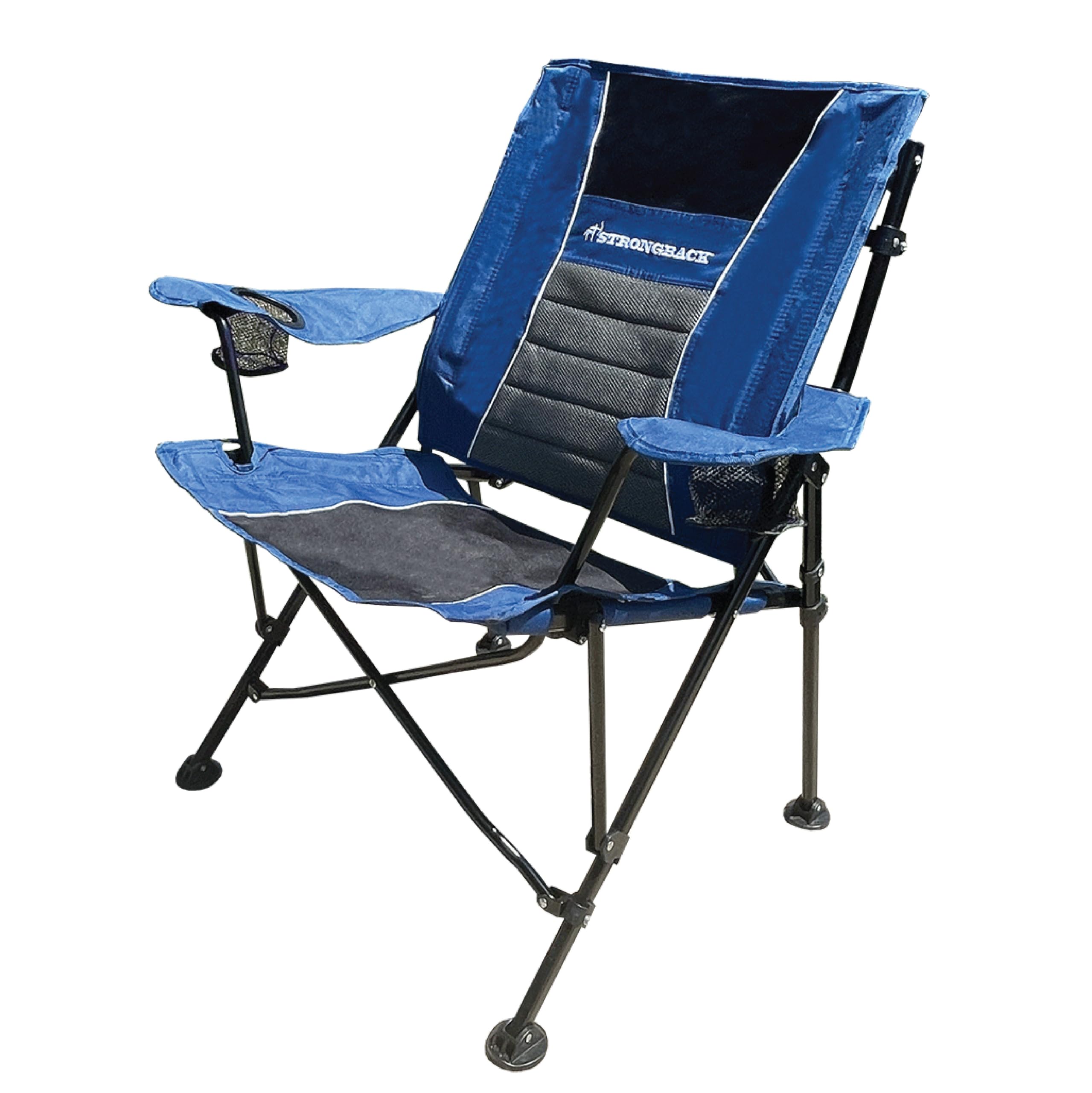STRONGBACK Camping Chair XL Guru Heavy Duty Camping Chairs with Lumbar Support, Backpack Folding Camp Chair