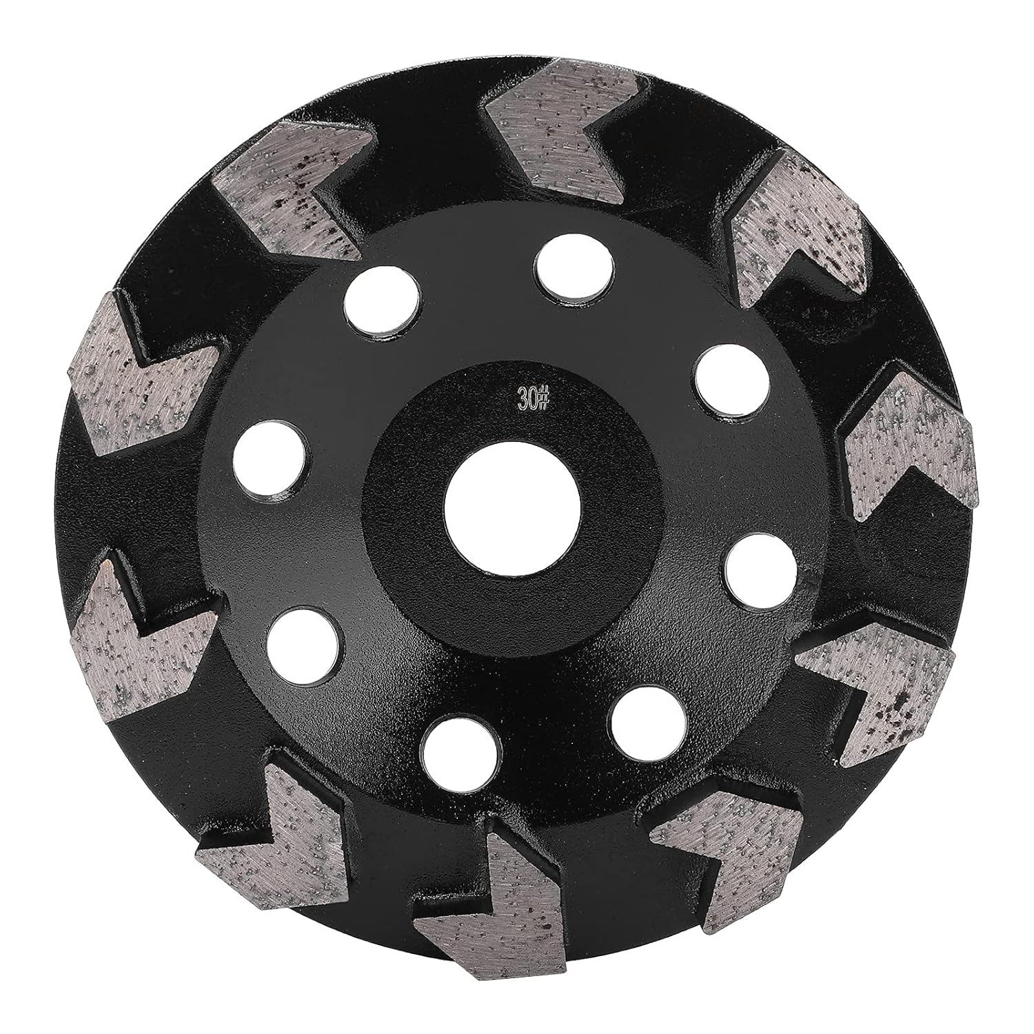 Marhynchus 150mm Grinding Wheel 10 Teeth Black Cup Steel Body Angle Grinder Sanding Concrete Stone Cement Mesh with Good Performance Black