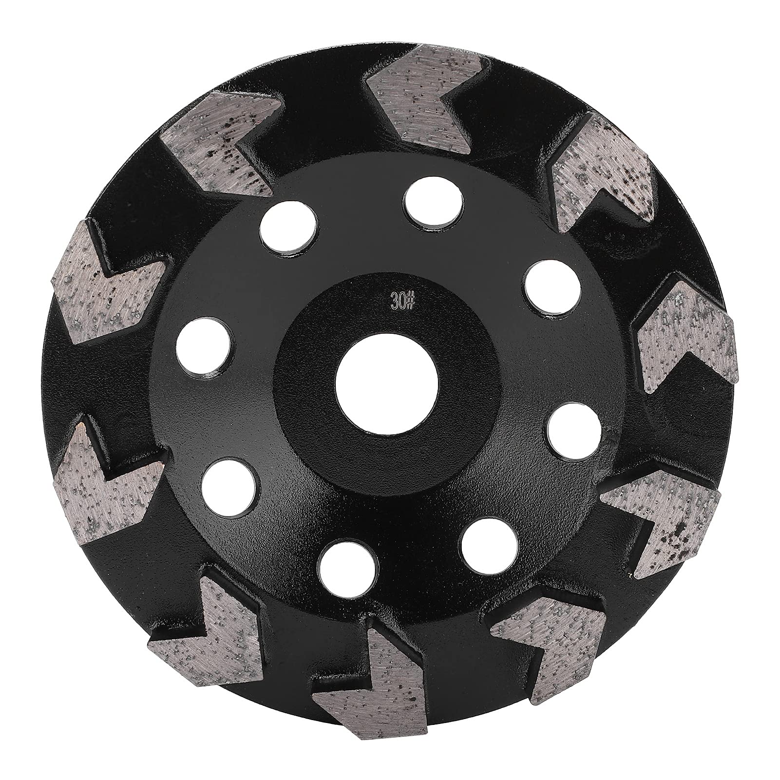 Muela Abrasiva de 10 Dientes, Cuerpo de Acero, Copa Negra de 150 Mm para Amoladoras Angulares, Desbarbado y Alisado Eficiente para Metalurgia