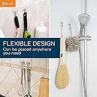 Vista 6 de GLUIT Ganchos de ventosa – Ganchos de pared de utilidad para todos los propósitos, acero inoxidable extraíbles pequeñas ventosas para cocina, baño