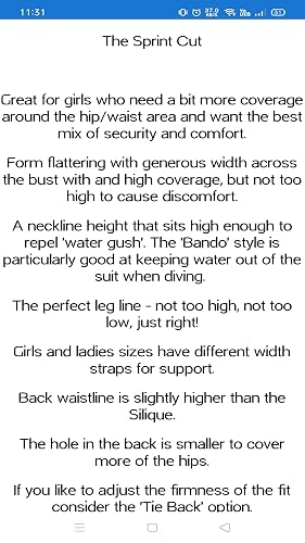 Guide du costume une pièce pour les femmes – vue 2