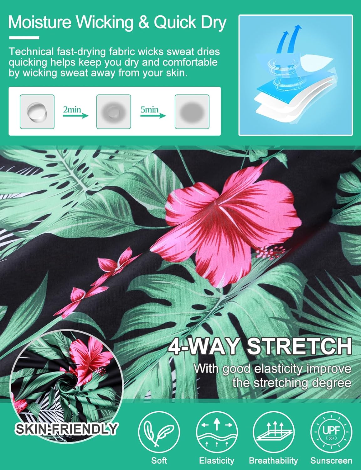 Plus Size Golf Shirts for Women 3/4 Sleeve Tops Loose Fit Quick Dry UPF 50+ Quarter Zip Pullover XL-5XL - Image 7