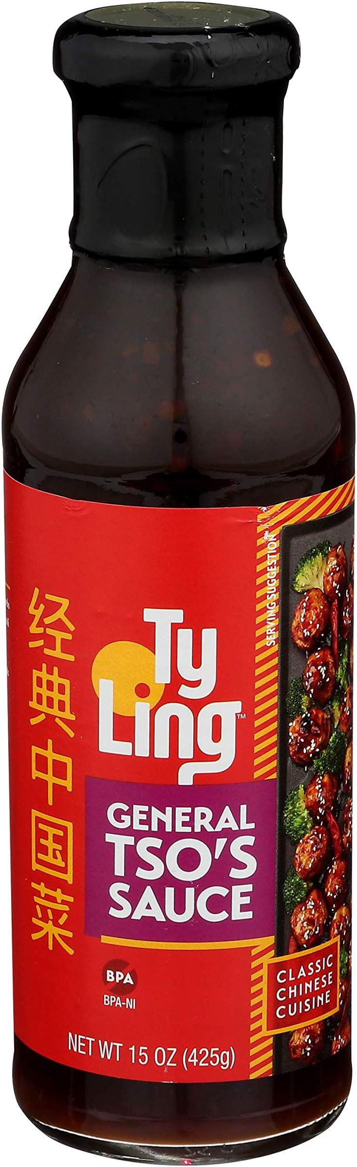 Ty Ling General Tso's Sauce, 15-Ounce Glass (Pack of 6)