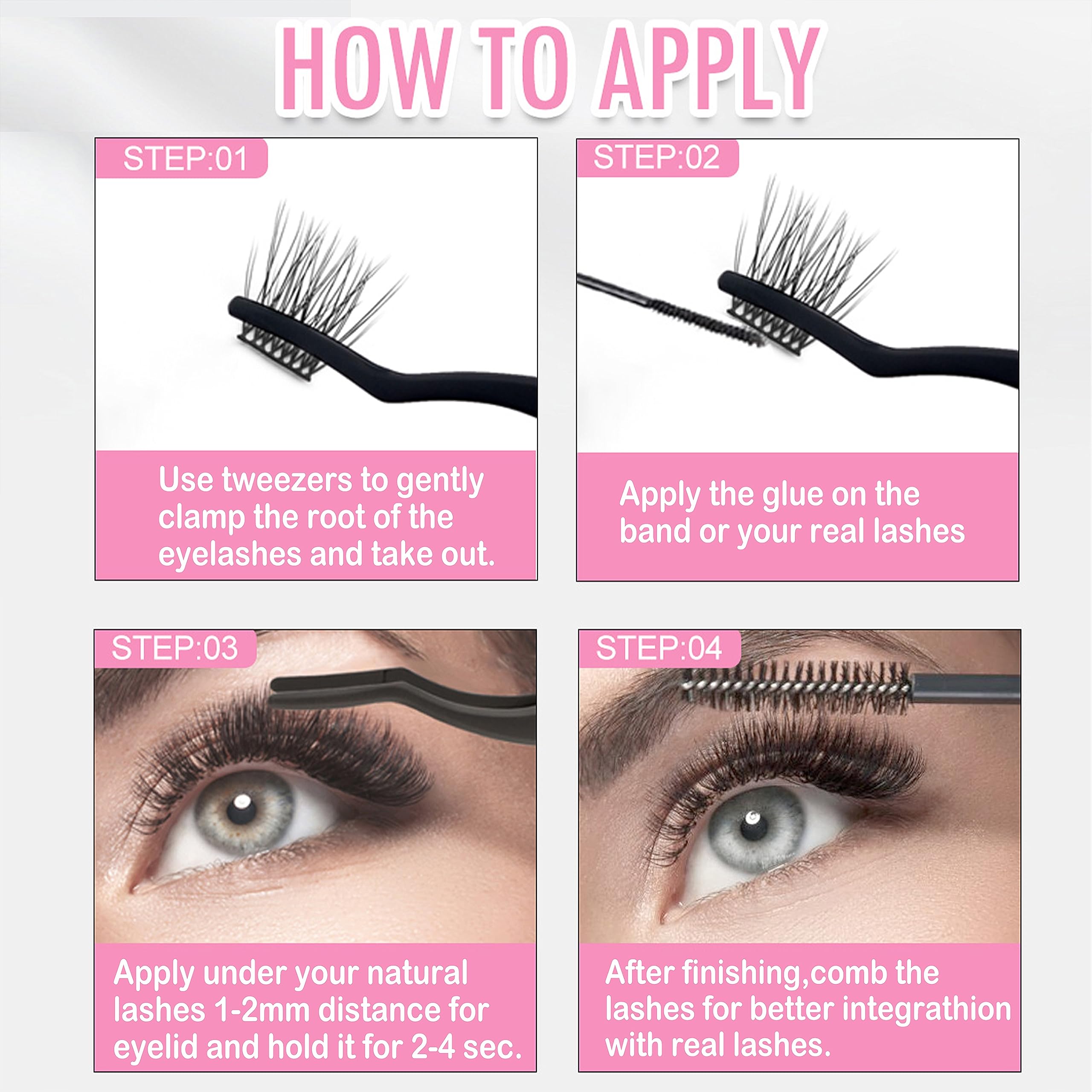 Luźne rzęsy C Curl 14 mm klaster rzęs DIY przedłużanie rzęs mega objętość pojedyncze rzęsy klaster rzęs 144 szt