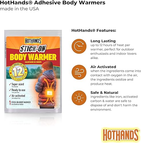 Miniatura 8 de HotHands Calentador adhesivo para el cuerpo (paquete de 40)