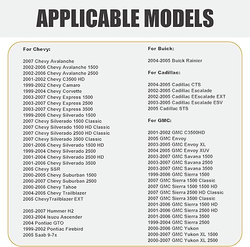 Miniatura 2 de RLP Kit de sensor de golpes con arnés de cableado compatible con Chevy Camaro Corvette Express Silverado 1500 2500 3500 Suburban Tahoe GMC Sierra