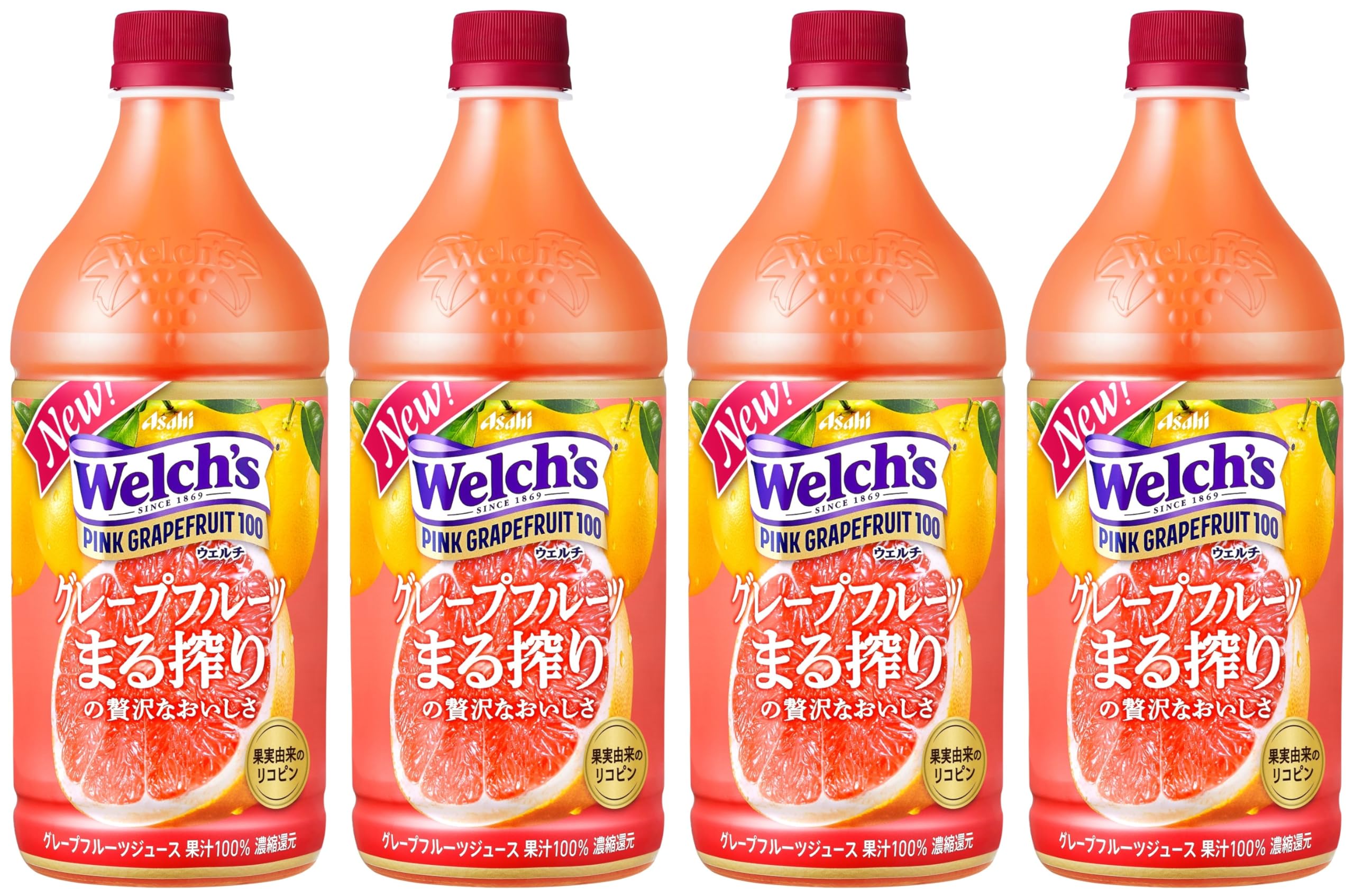 Amazon.co.jp: アサヒ飲料 Welch's ピンクグレープフルーツ100 800g×4