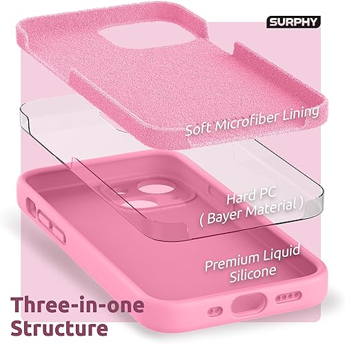 Miniatura 62 de SURPHY Compatible con iPhone 13 Mini Funda con Protector de Pantalla, (Protección de Cámara y Forro de Microfibra Suave) Funda de Teléfono
