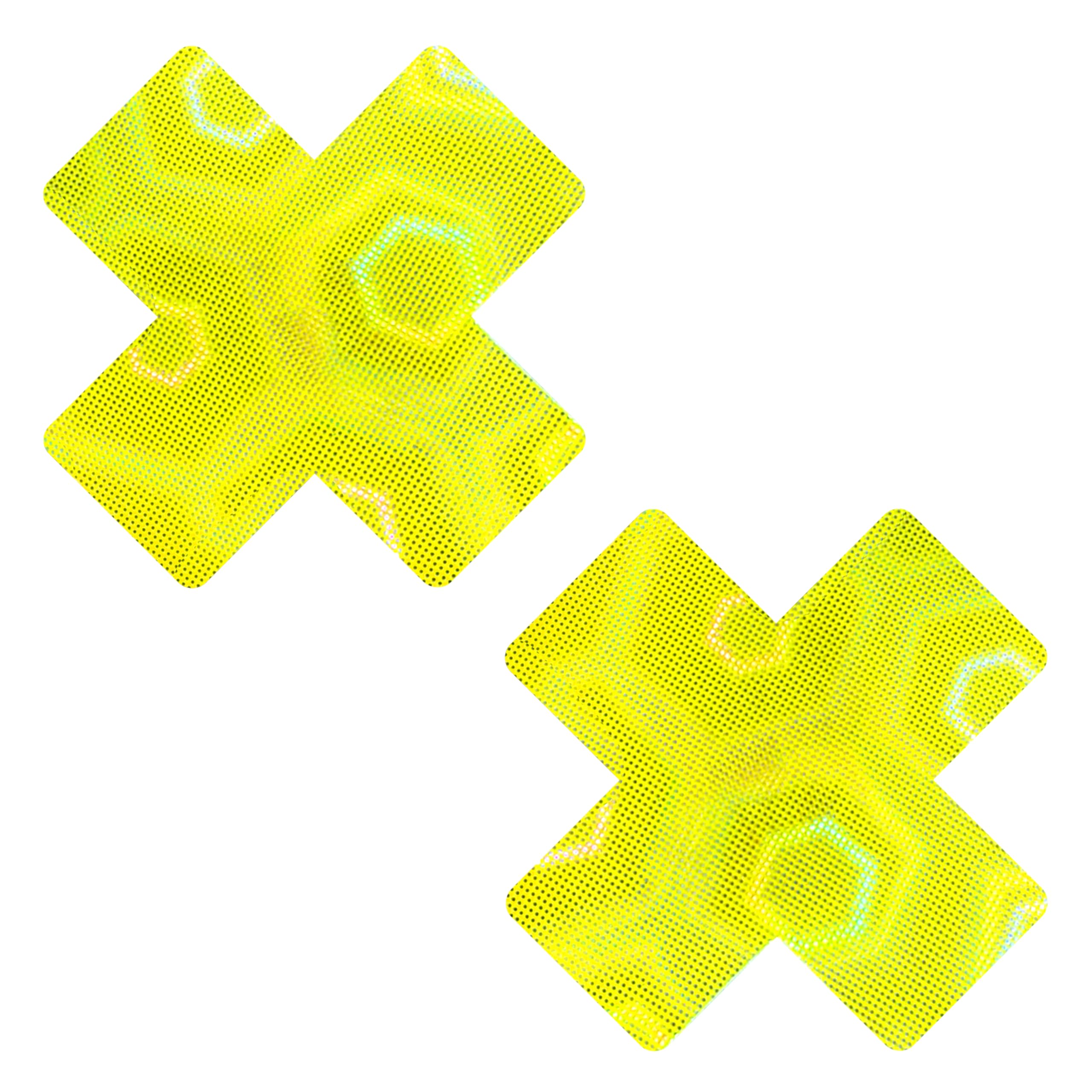 Neva Nude Iridescent Crystal Beamz Nipztix Pasties Nipple Covers for Festivals, Raves, Lingerie and More, Made in USA