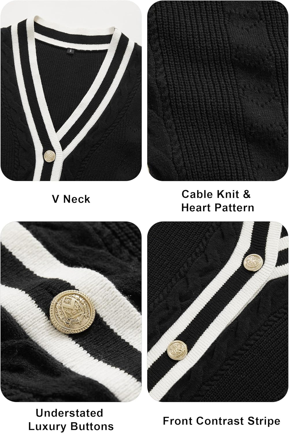 Arach&Cloz Summer Sweater Vest Women Spring Cap Sleeve V Neck Striped Button Casual Cardigan Sweater Knit Tank Tops 2025 - Image 6