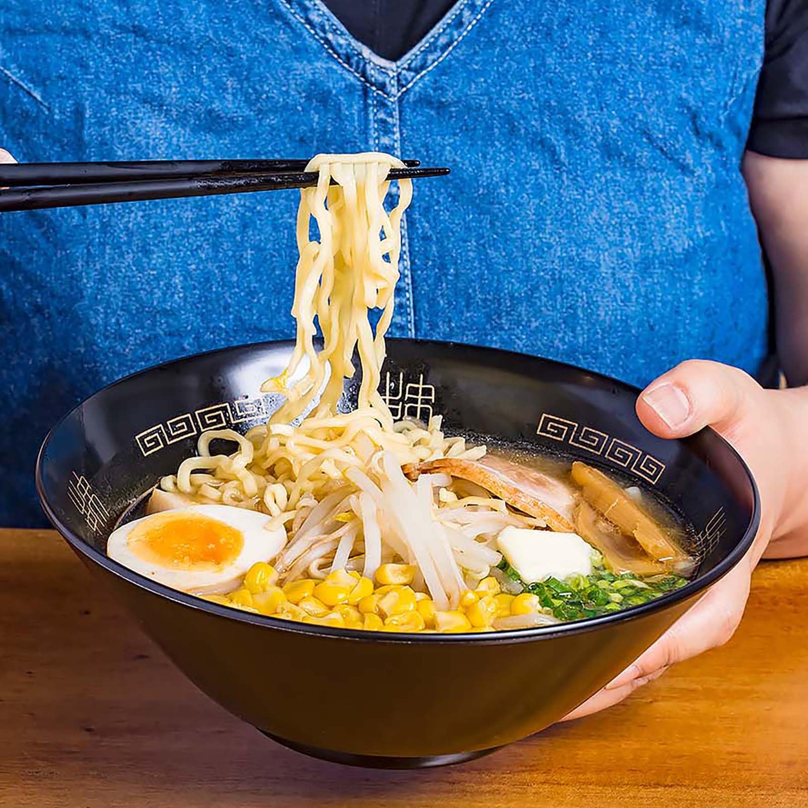 Amazon｜ミタニ 山中漆器 ラーメンどんぶり 丼 約21cm 電子