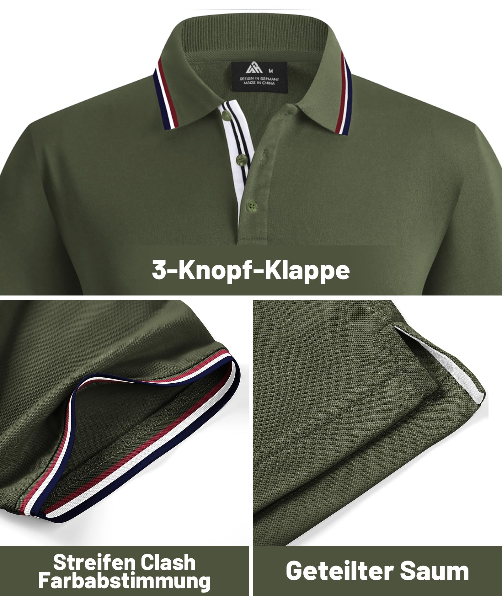 SwissWell 5er Pack Poloshirt Herren Kurzarm T-Shirt für Herren Golf Polo Shirts Männer