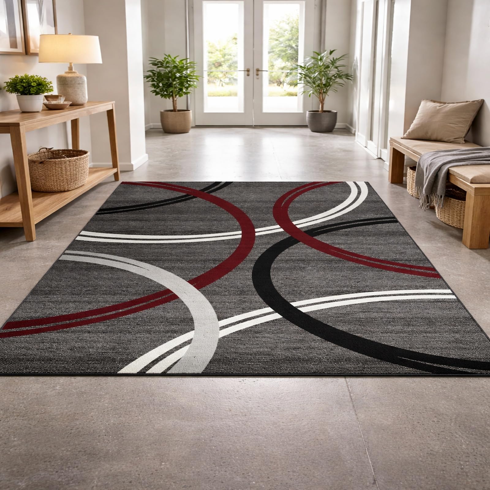Grand tapis de salon antidérapant pour sécuriser et décorer un grand séjour