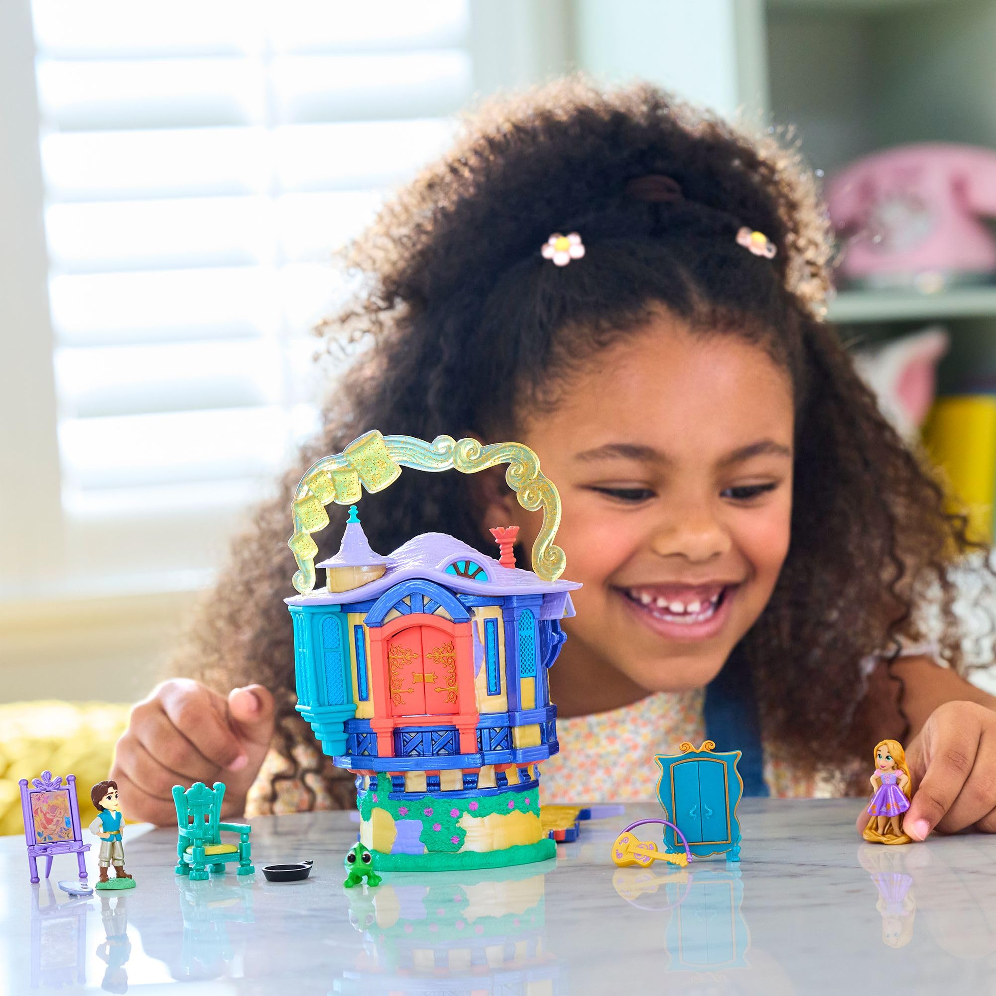 Disney Store Official Rapunzel Doll House, Tangled, 14cm / 5.5", Once Upon a Story Playset Includes Rapunzel's Tower - Image 3