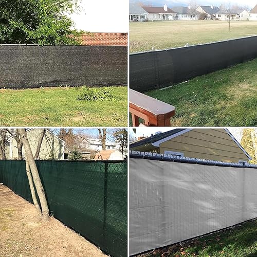 Miniatura 3 de COARBOR Rejilla de privacidad para valla de 5 x 25 pies, resistente para pared al aire libre, patio, terraza y porche, color gris claro