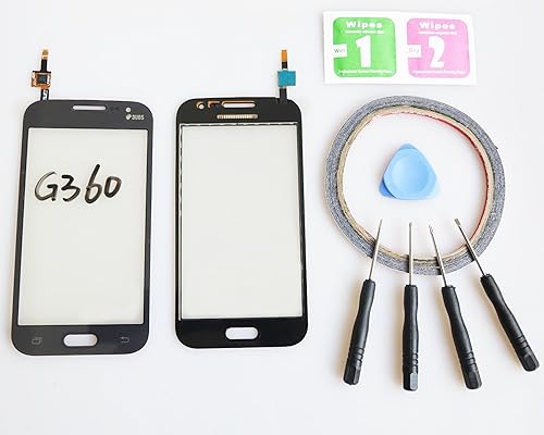 JRLinco per Samsung Galaxy Core Prime G360 schermo vetro Non includere LCD parte ricambio display touchscreen per nero Attrezzi Bi-Adesivo pacchetto pulizia con alcool asciugatura JRLinco per Samsung Galaxy Core Prime G360 schermo vetro Non includere LCD parte ricambio display touchscreen per nero Attrezzi Bi-Adesivo pacchetto pulizia con alcool asciugatura