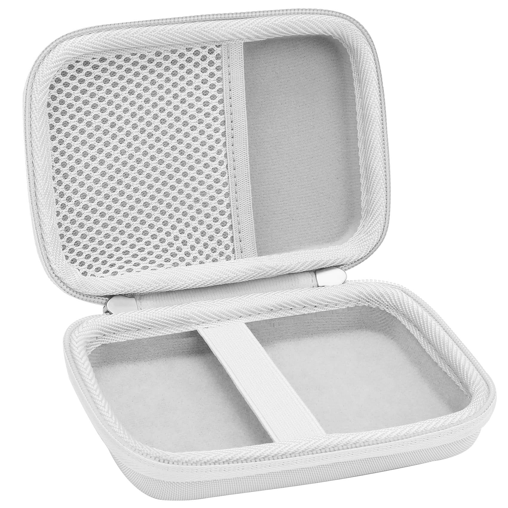 Khanka Twarde etui kompatybilne z drukarką fotograficzną Liene 2 x 3, smartfonem, mini drukarką (biały, tylko torba)