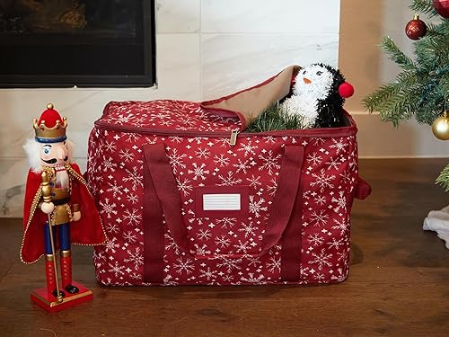 Vista 52 de Covermates Keepsakes Rolling Treasurekeeper Storage Bag - Carrying Handles, ID Window, Dual Wheels - Holiday Storage, Green