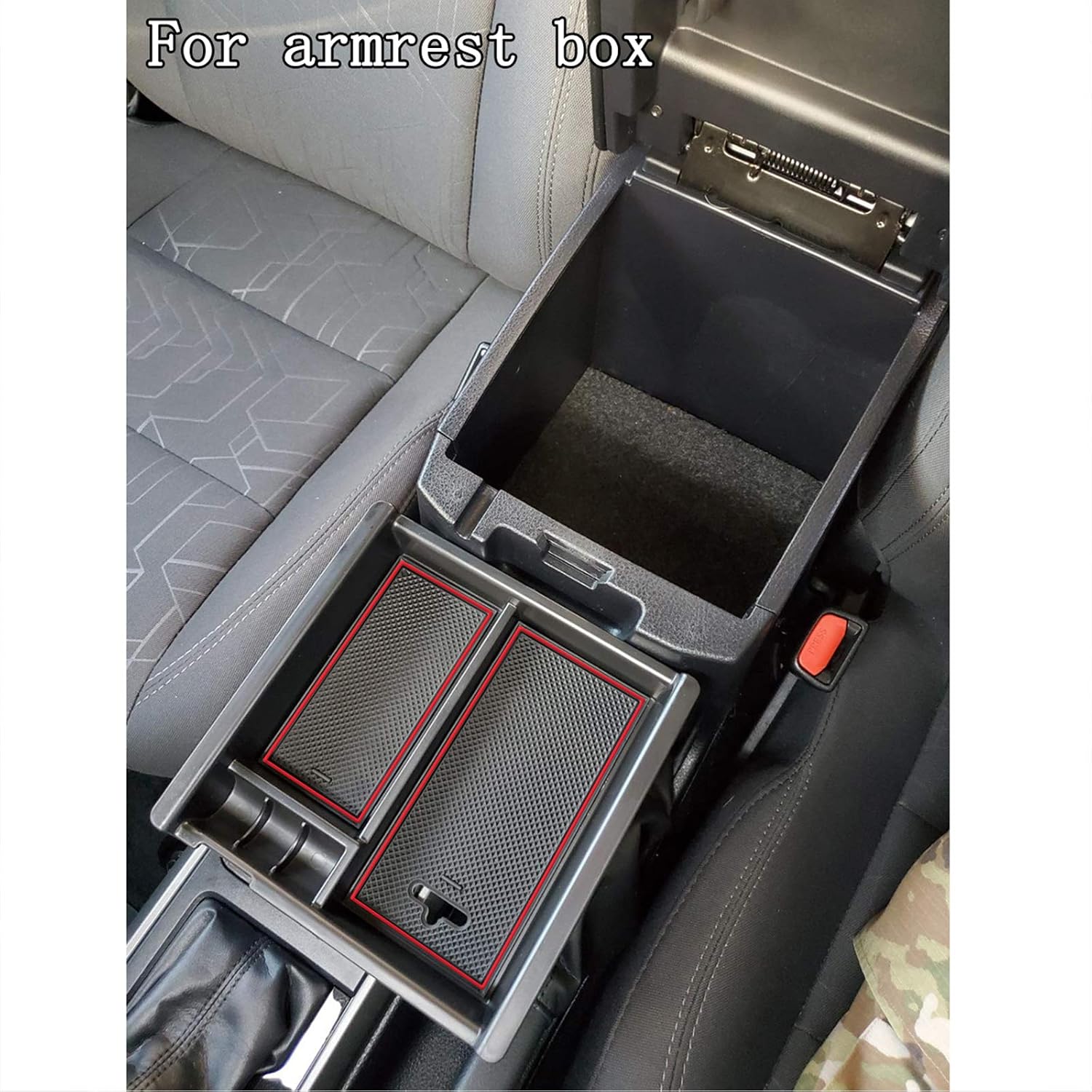 JKCOVER Center Console Tray and Center Console Hidden Box Organizer Compatible with 2016-2021 2022 2023 Toyota Tacoma Accessories