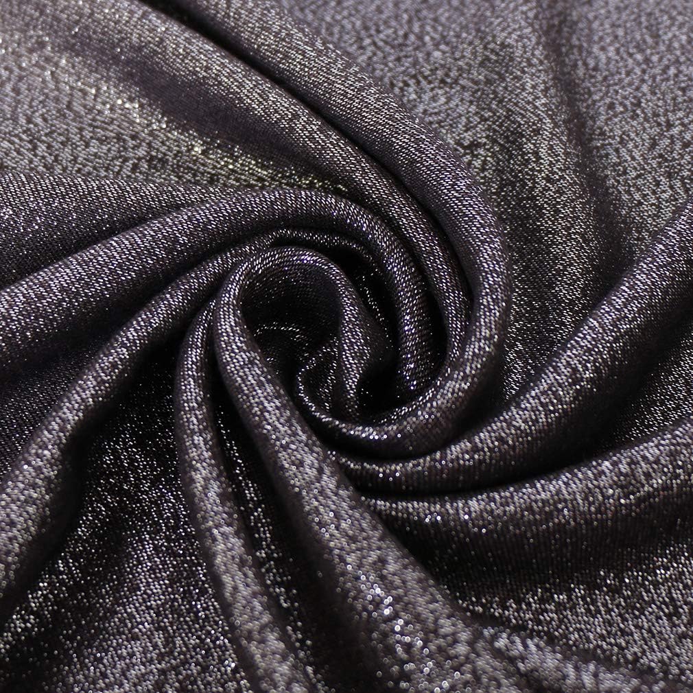 LMVERNA Women's Sparkling Metallic Soft Pashmina Shawls and Wraps Scarf in Solid Colors - Image 4