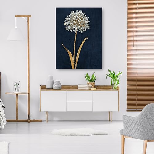 Miniatura 5 de Fine Art Canvas Decoración de pared de lienzo de verano brillante I índigo por el artista James Wiens para sala de estar, dormitorio, baño, cocina,