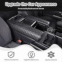 Vista 2 de 2 fundas para reposabrazos de consola central para Toyot@Tundra 2022-2025 /Sequoia 2023-2025, accesorios de cuero, protector de cojín