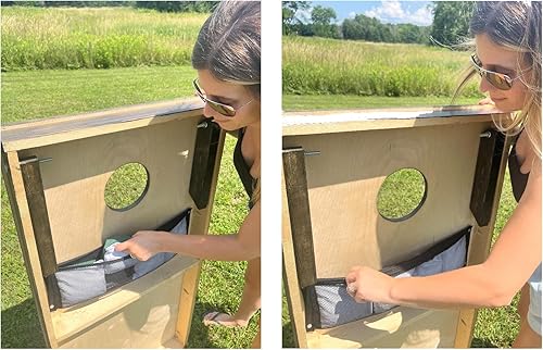 Miniatura 2 de Bolsa de Cornhole Caddy (paquete doble) | Almacenamiento de bolsas de maíz | Accesorios para tableros de Cornhole