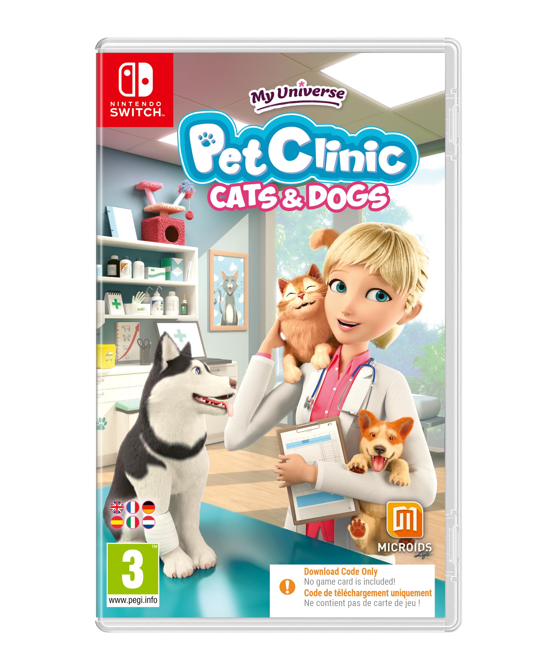 My Universe: Pet Clinic, Cats & Dogs (Switch Code-in-box)