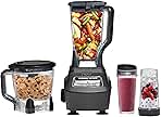 Ninja Mega Kitchen System, 1500W, 72 oz. Full-Size Blender & 8-Cup Food Processor with (2) 16 oz. To-Go Cups, Total Crushing Technology - Smoothies, Ice Crushing, Purees, Dough & More, Black, BL770