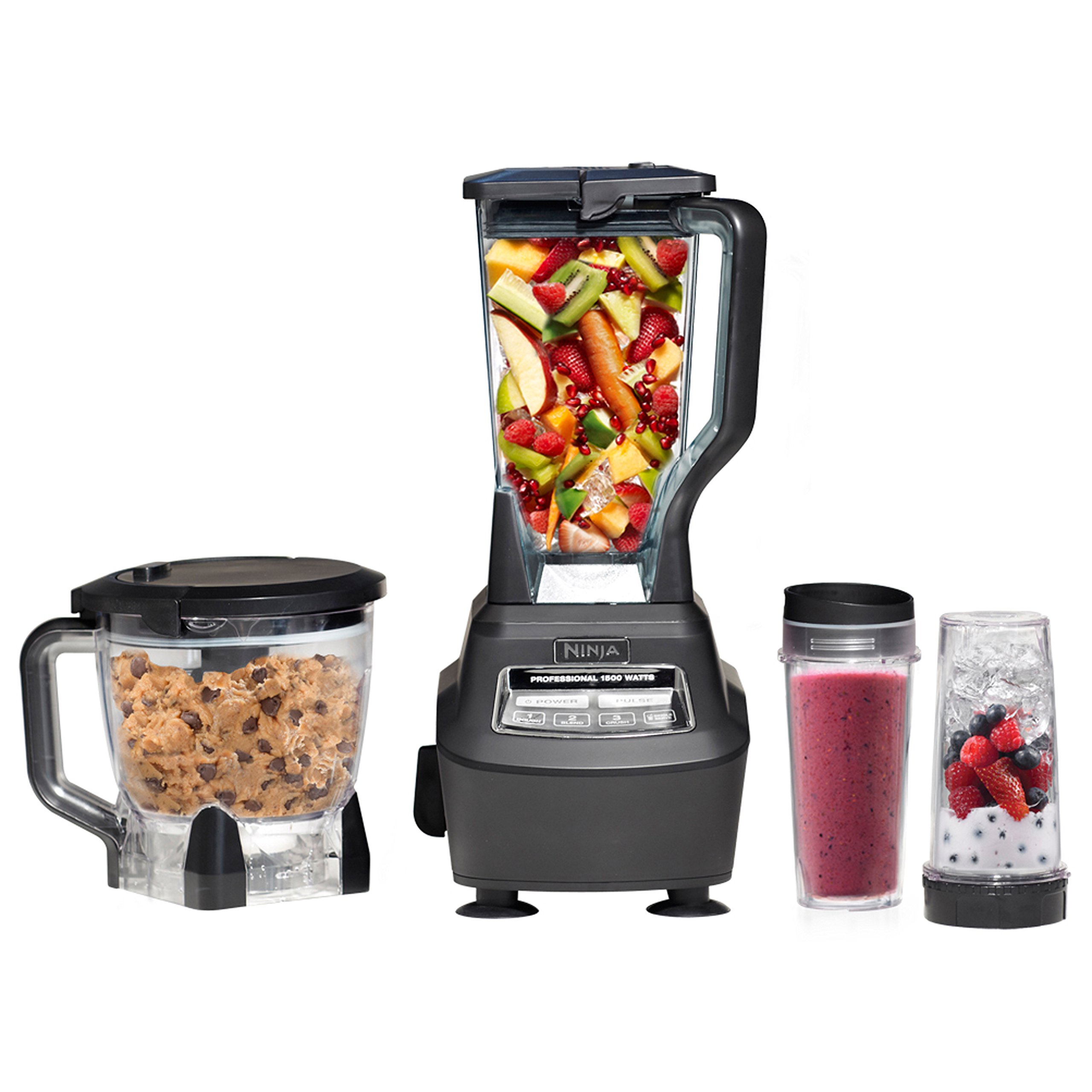 Ninja Mega Kitchen System, 1500W, 72 oz. Full-Size Blender & 8-Cup Food Processor with (2) 16 oz. To-Go Cups, Total Crushing Technology - Smoothies, Ice Crushing, Purees, Dough & More, Black, BL770Ninja Mega Kitchen System, 1500W, 72 oz. Full-Size B…