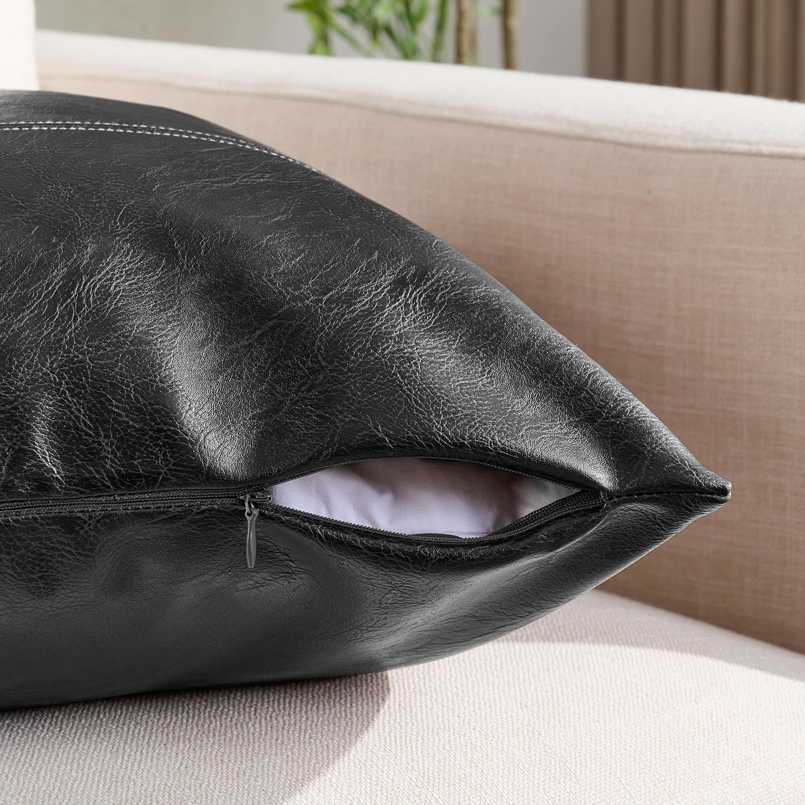 Black Faux Leather Hangng Armchar Sofa Headrest Bolster - Etsy UK Black Faux Leather Hangng Armchar Sofa Headrest Bolster - Etsy UK