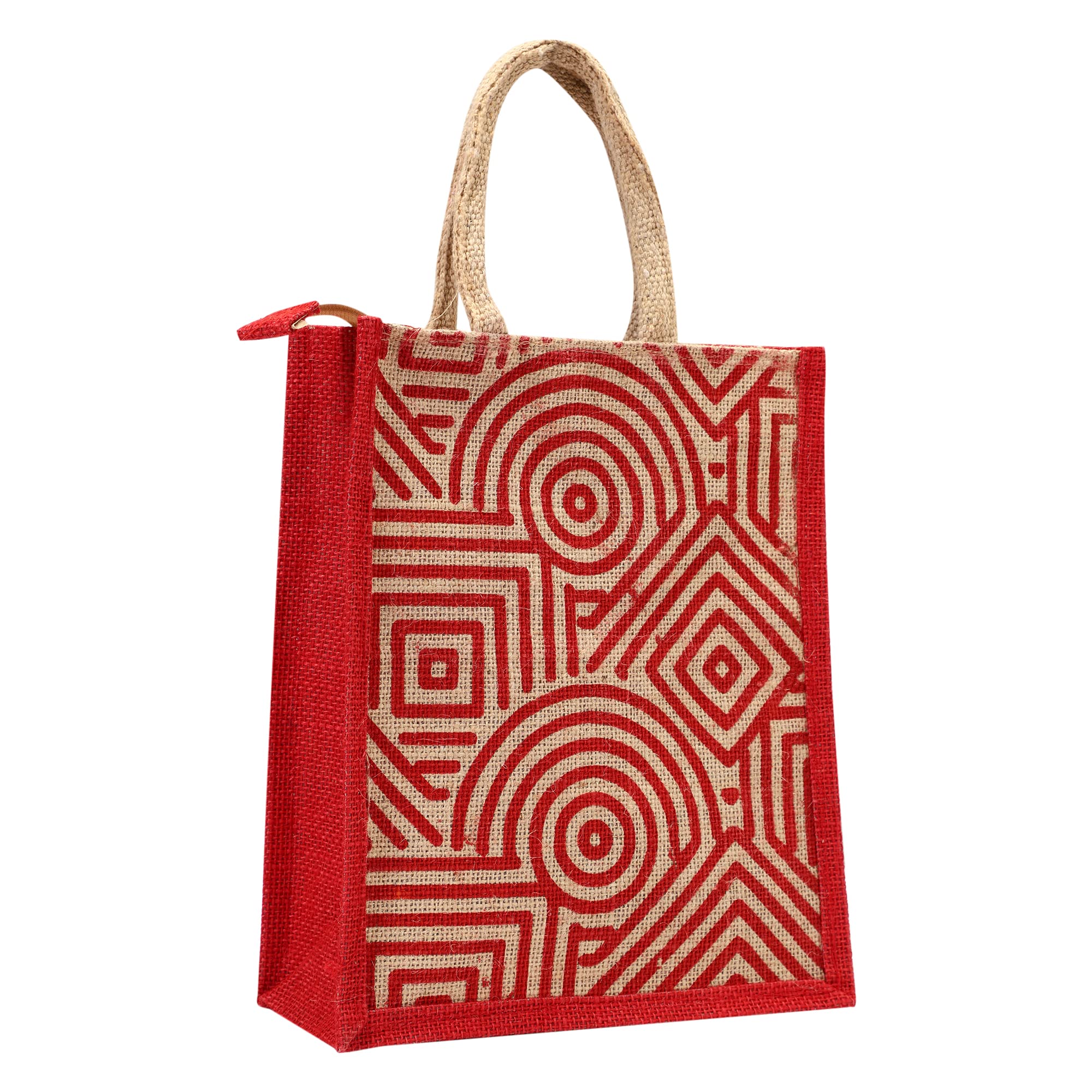 ASIAN Eco-Friendly Jute Bag-Reusable Tiffin/Shopping/Grocery Multipurpose Hand Bag with Zip & Handle for Men and Women (Pack of 1) (RED) (B0BDVMCWG3) Amazon Price History, Amazon Price Tracker
