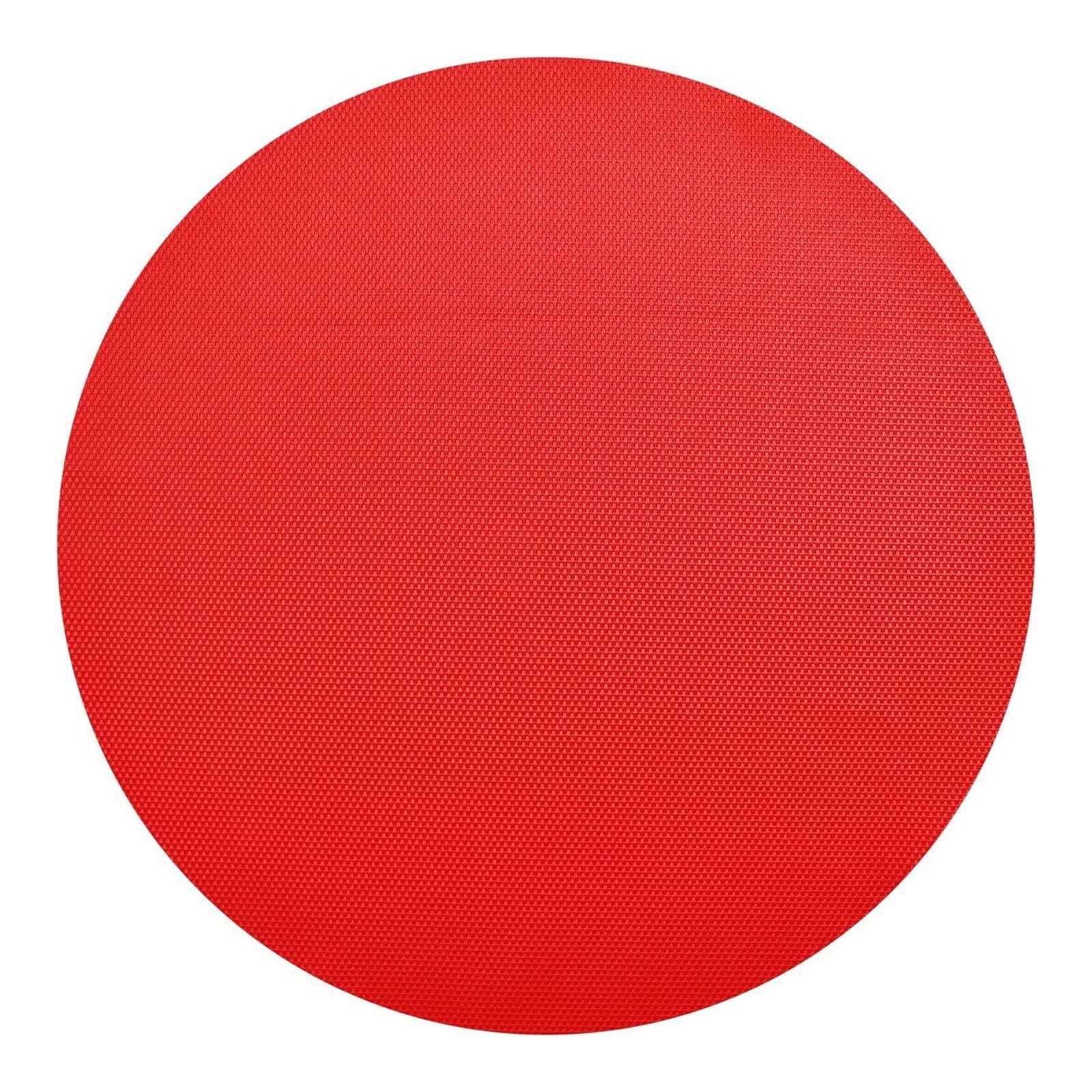 Luvafey One Color 4Pc Round Pvc Heat Resistant Place Mats