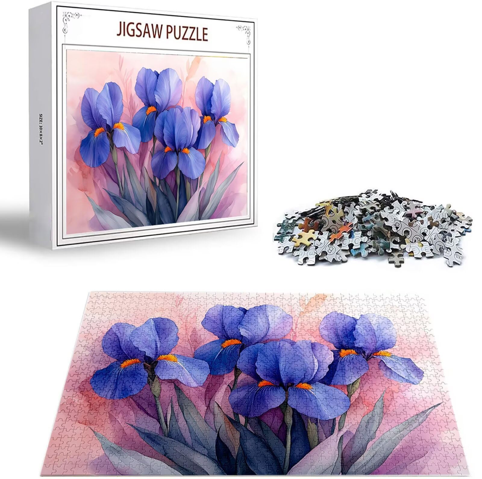 Puzzle 6000 Pezzi per Adulti e Ragazzi, 3 4 5 Anni Puzzle Viola 6 7 8 Anni Giochi Educativi Sostenibili Con Motivi Per Adulti Da Gioco in Legno Di Alta Qualità Jigsaw Fiore per Gioco Familiare B-1818