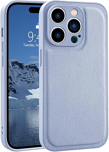 MAYCARI Compatible with iPhone 12 Pro Leather Phone Case for Women, Fashion Girl