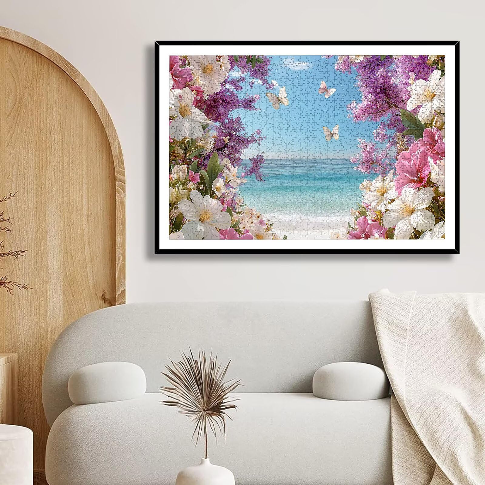 Puzzle 1500 Pezzi Fiore, Puzzle Paesaggio 1500 Pezzi Arte per Adulti e Bambini, Misura: 87x57 cm, Puzzles Legno per Adulti con Squisita Scatola di Imballaggio, Idea Regalo Donna, Regalo Uomo, -9075