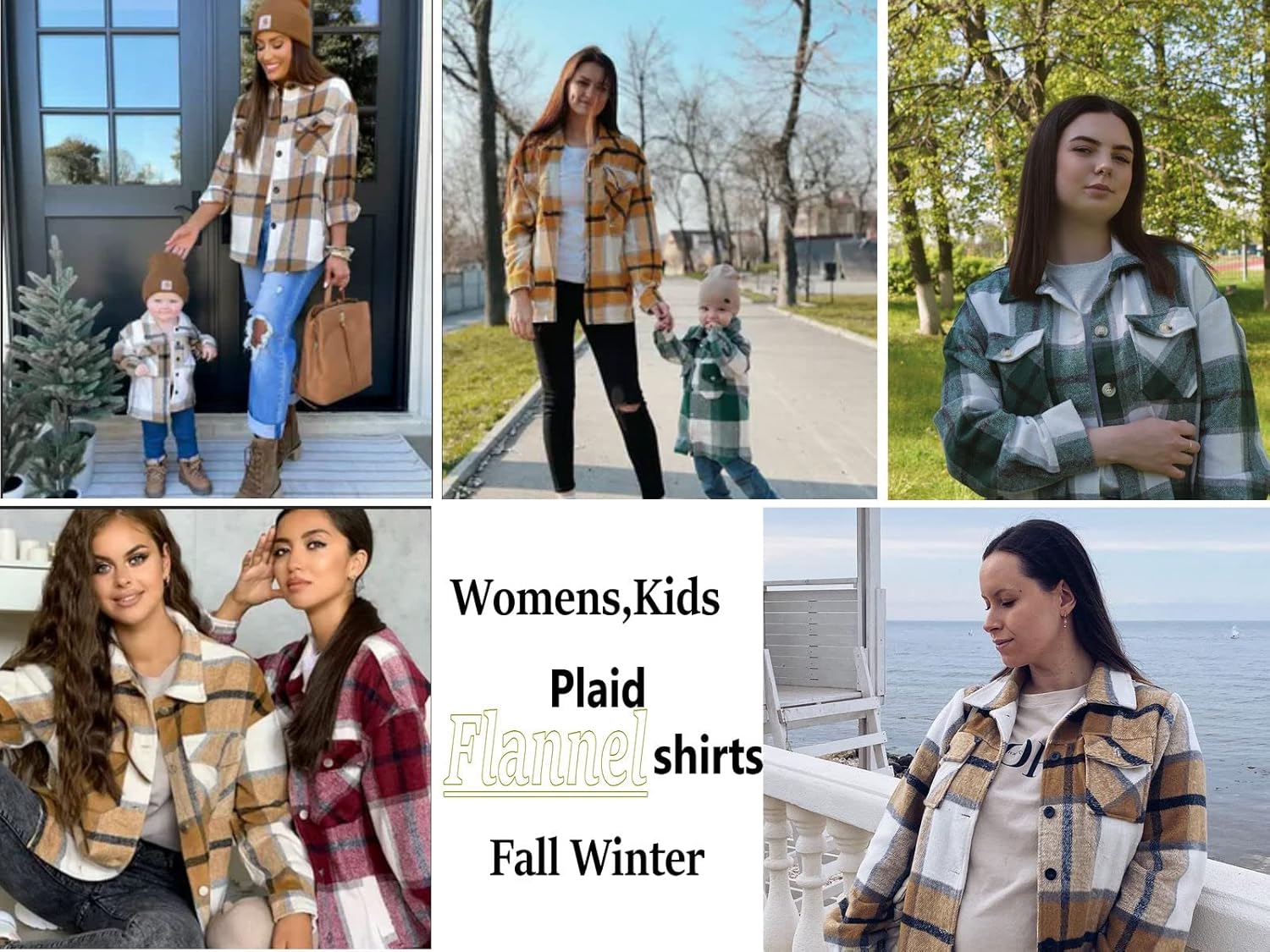 Baby Boys Kids Long Sleeve Button Down Plaid Shirts Fall Winter Flannel Shacket Jackets Tartan Tops - Image 3