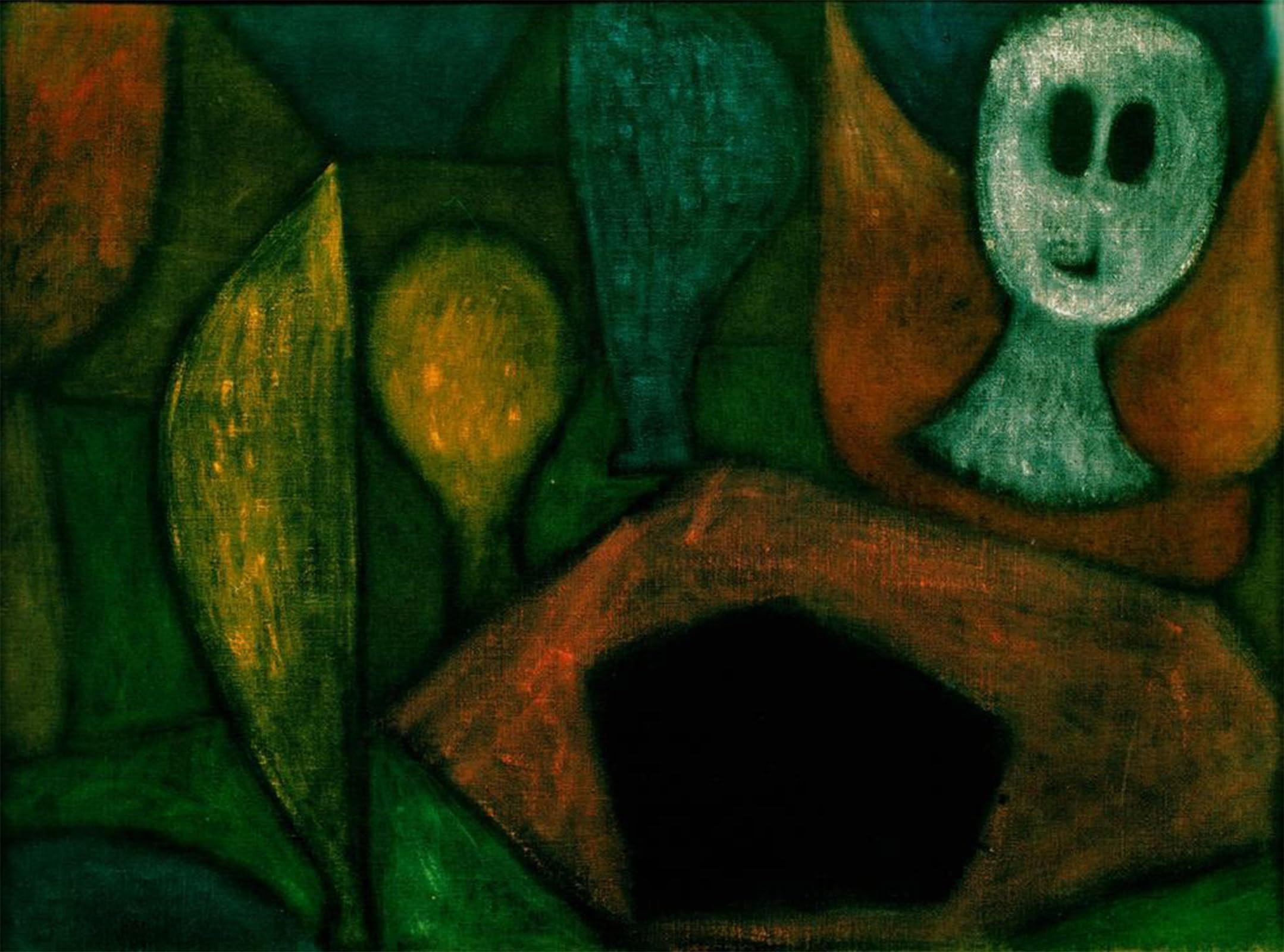 ARTXLXXBN Famous Prints Artwork Pictures Poster Painting Art canvas painting picture the Angel of Death by Paul Klee Artwork Landscape Pictures for Home Decor 60x90cm