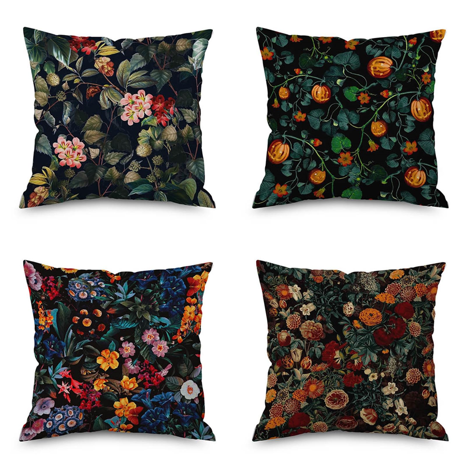 Housses de coussin 45x45 fleurs rétro pour protéger et embellir un vieux canapé