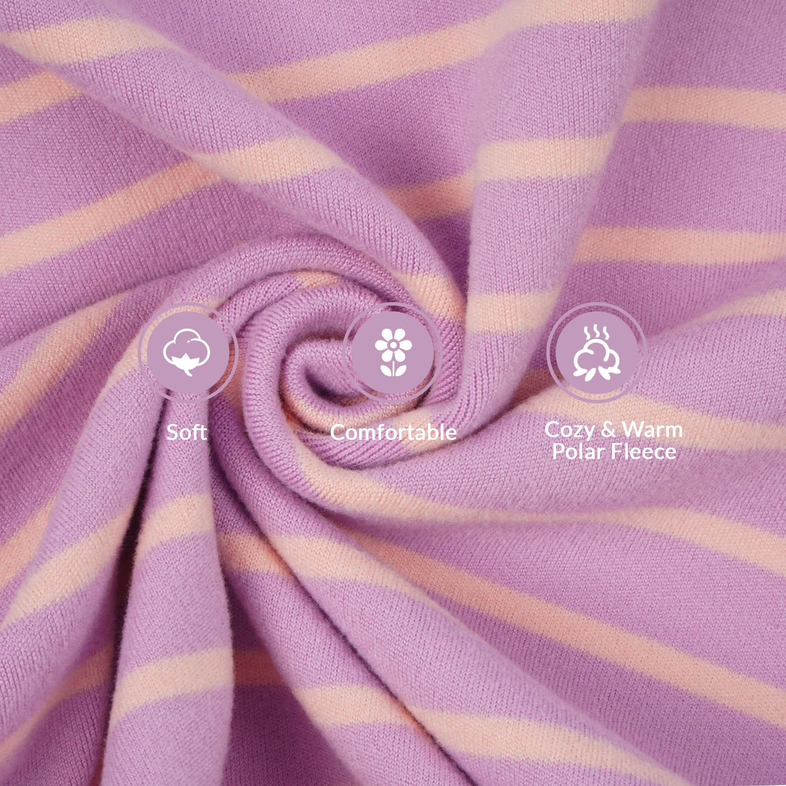 Dog Pyjamas for Medium Dogs Fleece Dog Vest Stretchy Four-Legged Clothes(Purple, 3XL), XXX-Large - Image 3