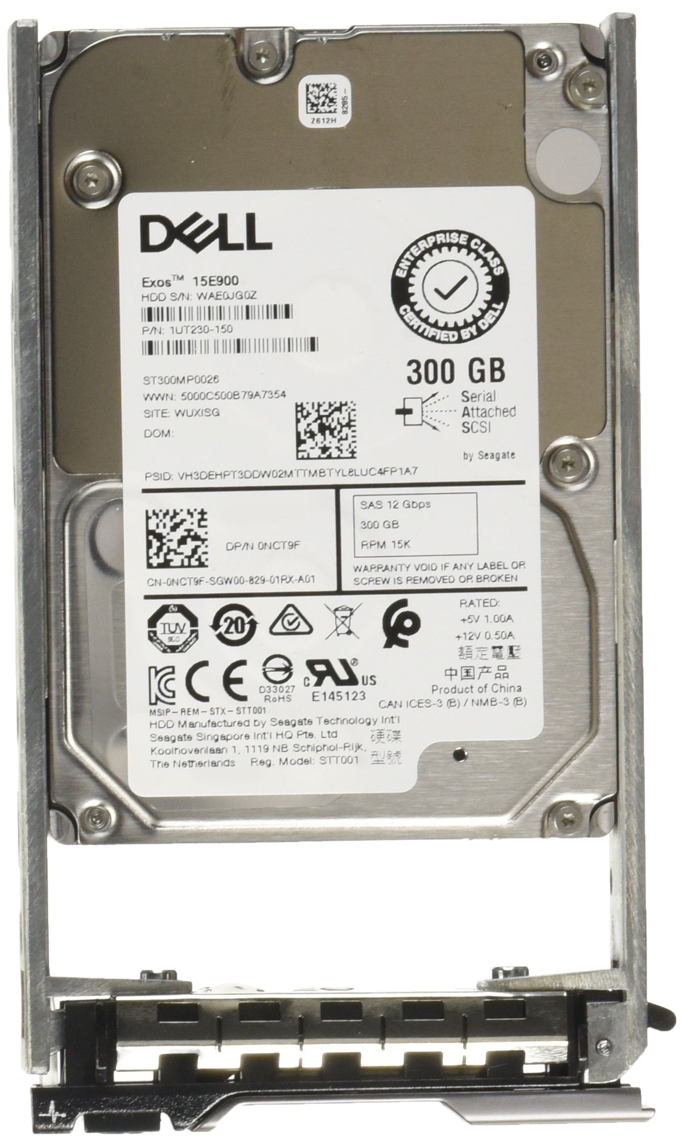 Dell 300GB 2.5IN 15K SAS 12GBPS HP HDD