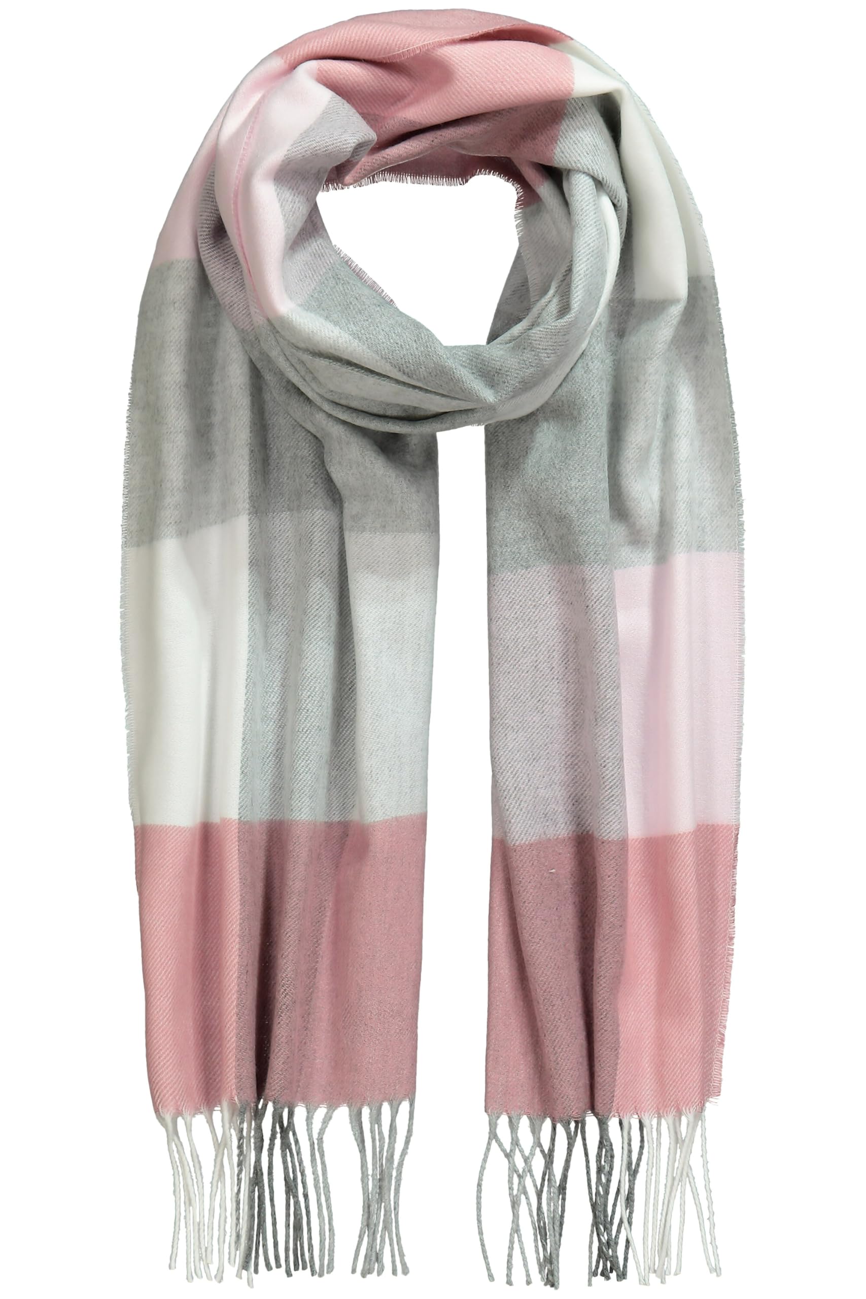 Ulla Popken Damen große Größen Übergrößen Plus Size Schal, Karomuster, langes, schmales Format 811407