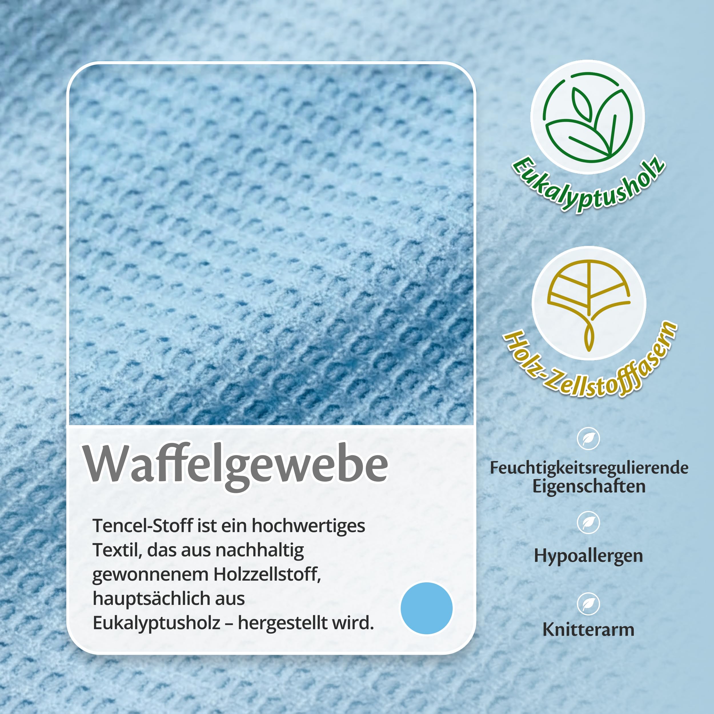 Ella Kühlende Decke, Atmungsaktive Cooling Sleep Decke, Tencel-Stoff und umweltfreundliche Kühldecke für Menschen, Kühldecken zum Schlafen, Oeko-TEX-zertifizierte dünne Sommerdecke 135x200 Himmelblau