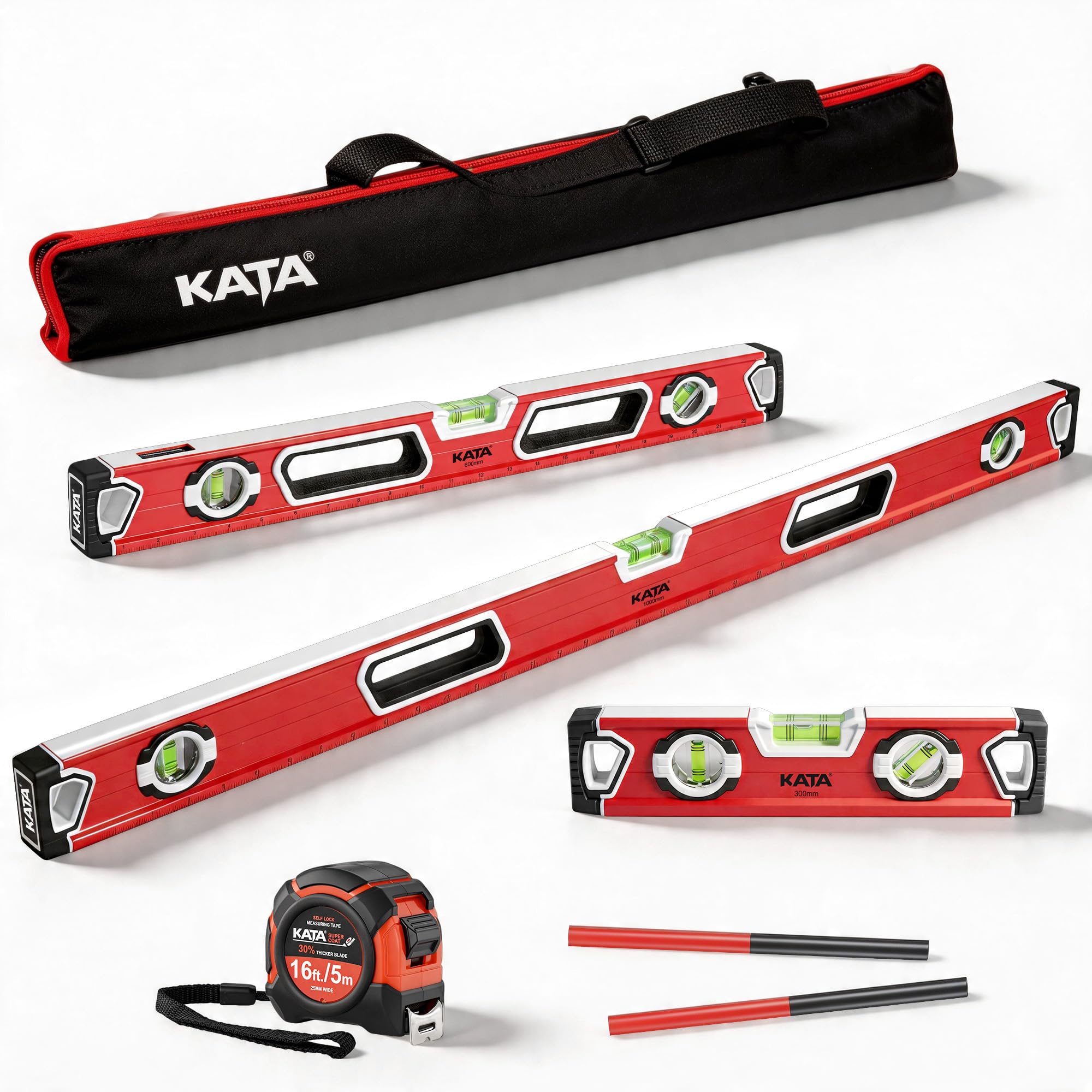KATA Magnetic Level Set - 3 Piece Leveling Tool -1