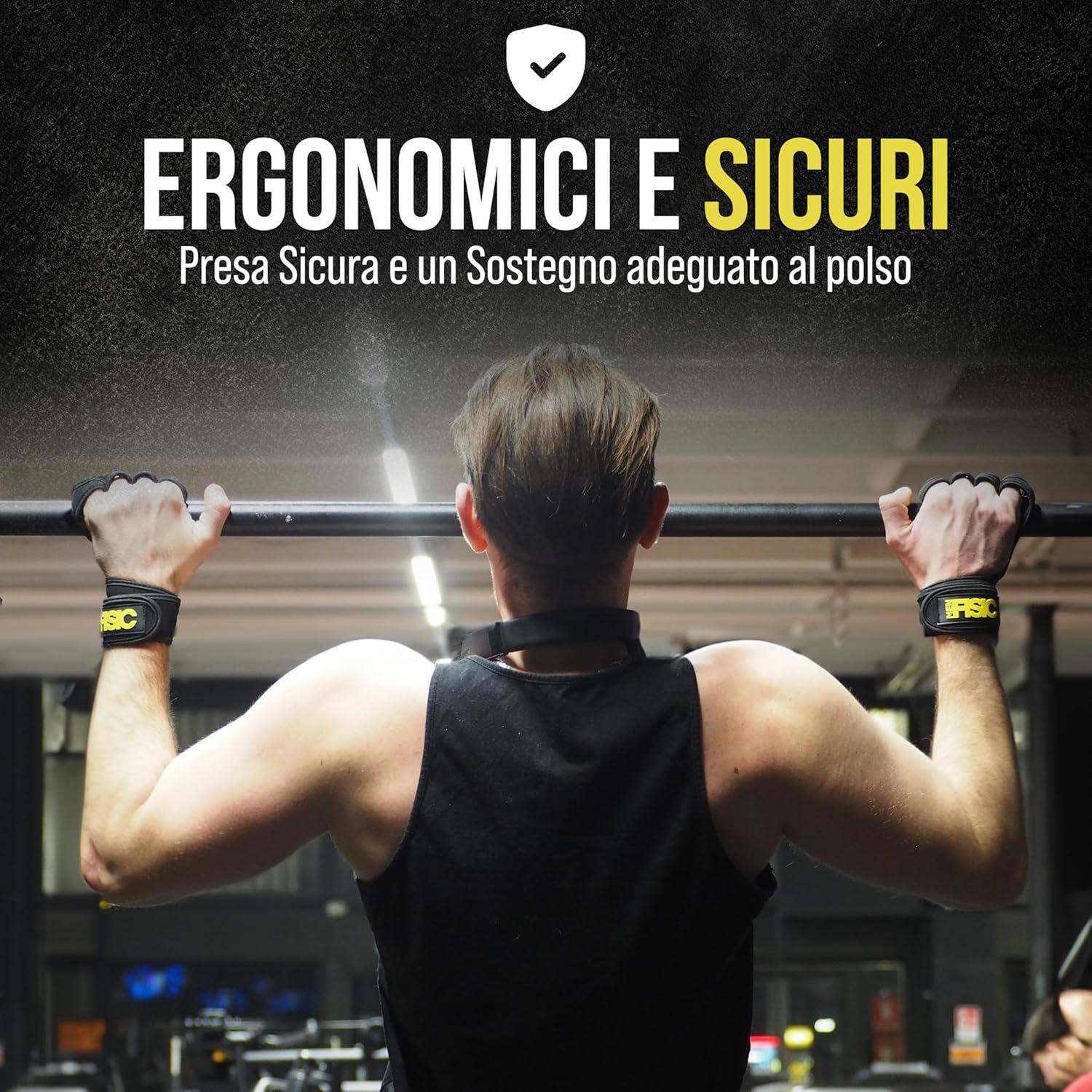 MENFISIC Guanti Palestra Uomo e Donna - Guanti Antiscivolo Sportivi per Calisthenics - Crossfit - Sollevamento Pesi- Fitness - Accessori Palestra - Immagine 5