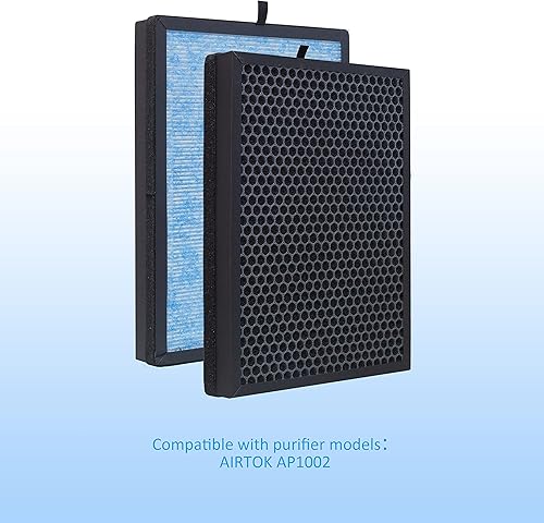 Miniatura 7 de WOCASE AP1002 H13 - Filtro de repuesto True HEPA, compatible con purificador de aire AP1002 y purificador de aire Pure Morning APH230C, comparado