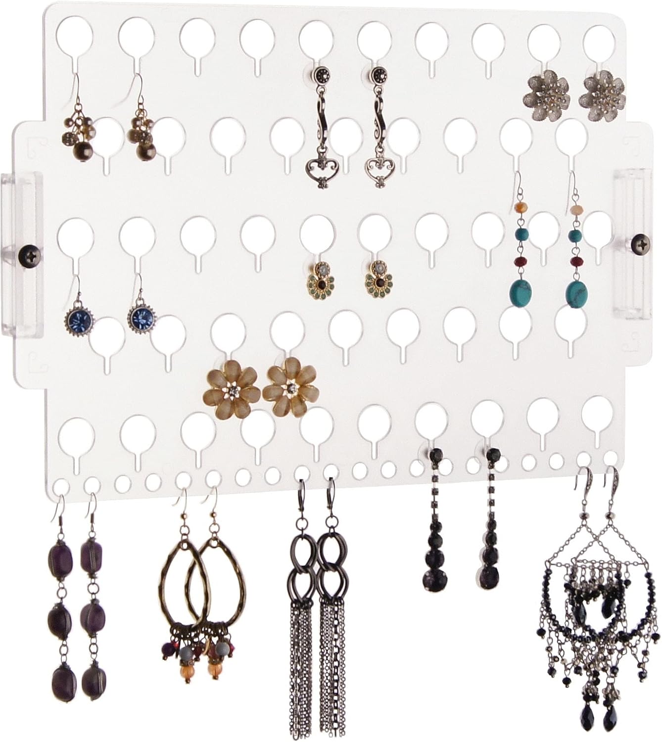 Angelynn's Wall Mounted Earring Holder Organizer for Post