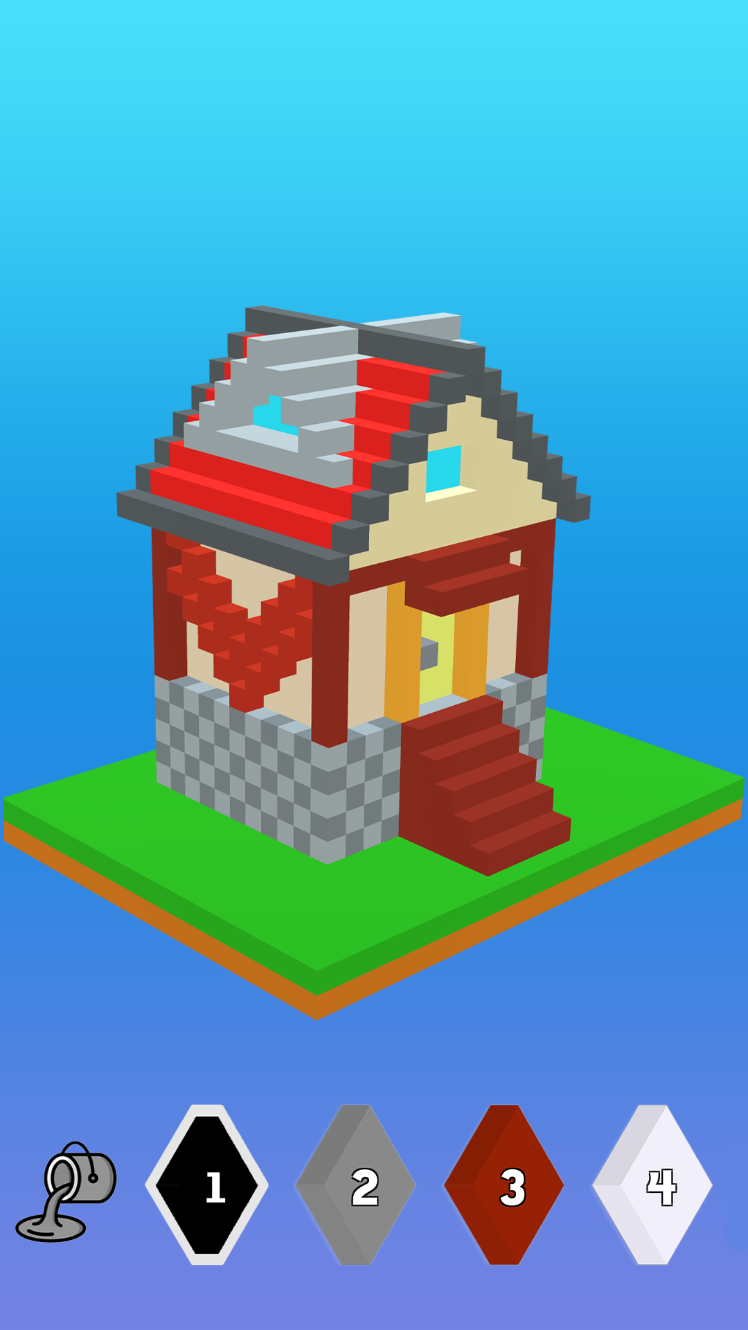House 3D Color by Number Voxel Coloring BookAmazon.inAppstore for
