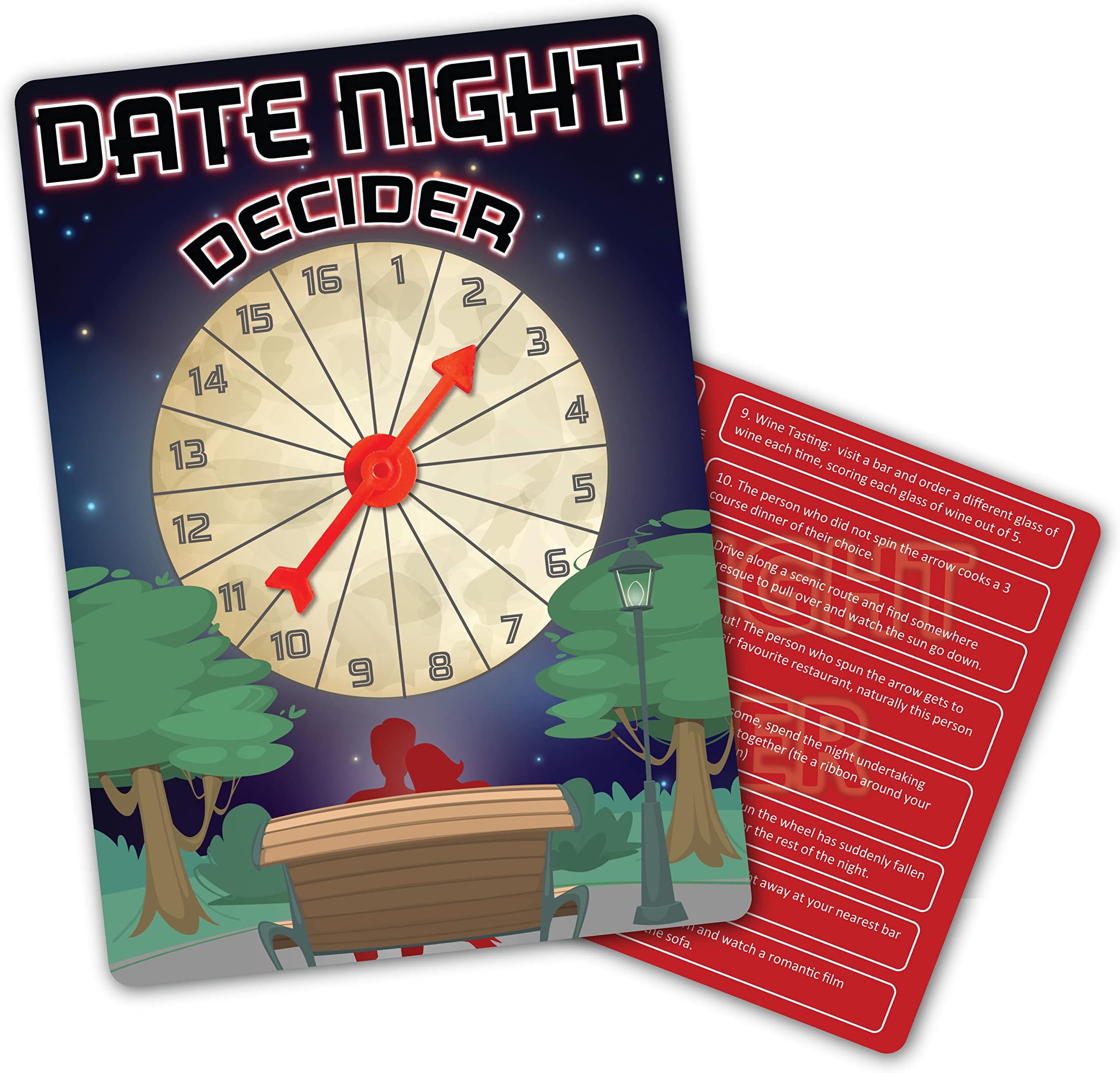 DATE NIGHT DECIDER - Valentines Day Gift for Him/Her/Anniversary/Boyfriend Girlfriend Love Present